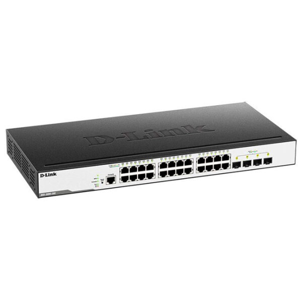 Switch D-Link DGS-3000-28X/ B1A Black 128 Gbit/ s photo 2