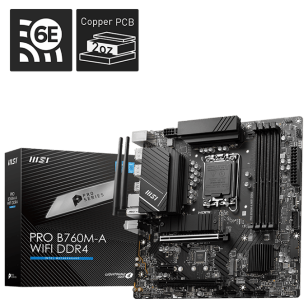 Материнская плата MSI PRO B760M-A WIFI mATX  photo 5