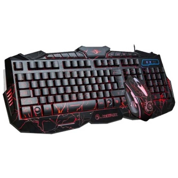 Tastatura & Mouse Marvo KM400L Black Gaming, Cu fir photo 4