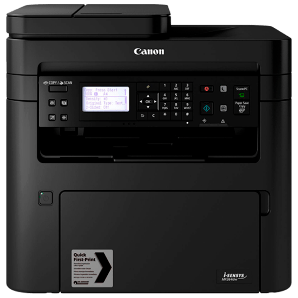 Dispozitiv multifuncțional Canon
i-SENSYS
MF264dw Black Laser, Monochrome, 1200 x 1200 dpi photo 1