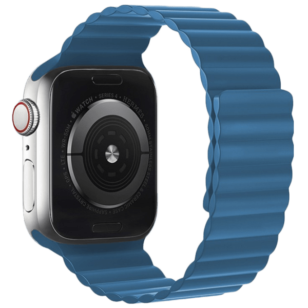 Ремешок Apple Watch WA07 Flexible series magnetic strap Синий Midnight Силикон, 38, 40, 41 мм photo 1