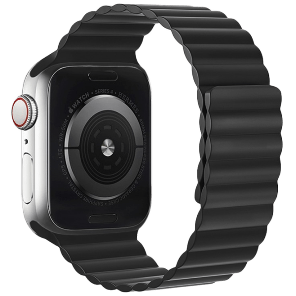 Ремешок Apple Watch WA07 Flexible series magnetic strap Черный Силикон, 38, 40, 41 мм photo 1