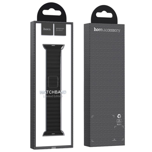 Ремешок Apple Watch WA07 Flexible series magnetic strap Черный Силикон, 38, 40, 41 мм photo 2
