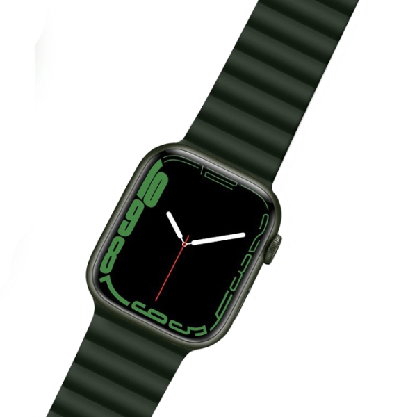 Ремешок Apple Watch WA07 Flexible series magnetic strap Зеленый Силикон, 42, 44, 45, 49 мм photo 2