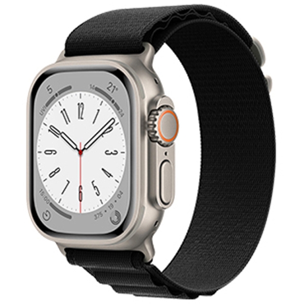 Ремень Apple Watch WA13 Original series alpine loop nylon strap Черный Nailon, 42, 44, 45, 49 мм photo 2