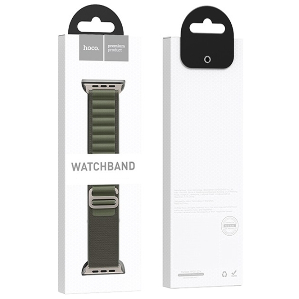 Ремень Apple Watch WA13 Original series alpine loop nylon strap Зелёный Nailon, 42, 44, 45, 49 мм photo 3
