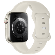 Curelușă Apple Watch WA15 Flexible series 8-character buckle solid color silicone strap Star color Silicon, 38, 40, 41 mm
