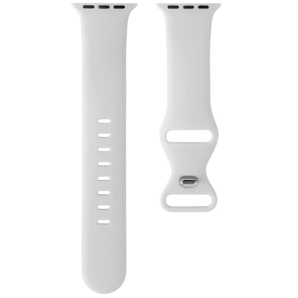 Ремешок Apple Watch WA15 Flexible series 8-character buckle solid color silicone strap Белый Силикон, 38, 40, 41 мм photo 3