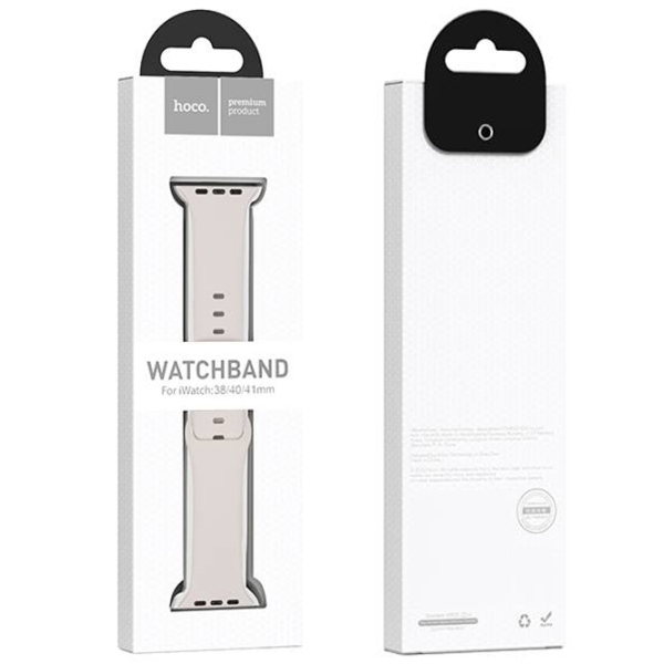 Ремешок Apple Watch WA15 Flexible series 8-character buckle solid color silicone strap Белый Силикон, 38, 40, 41 мм photo 5