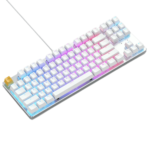 Tastatură Glorious GMMK TENKEYLESS White Gaming, Cu fir photo 2