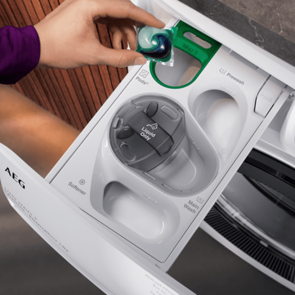 Mașină de spălat AEG LFR83844VE White 8 kg, 1400 rpm, A photo 3
