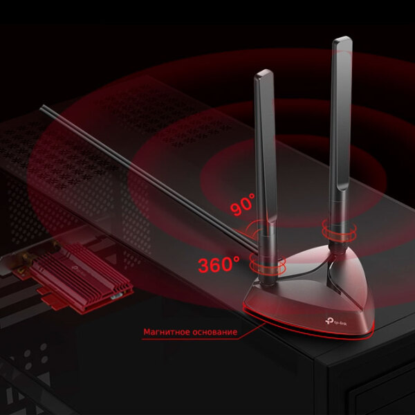 LAN Adapter TP-Link Archer TX3000E Black  photo 5