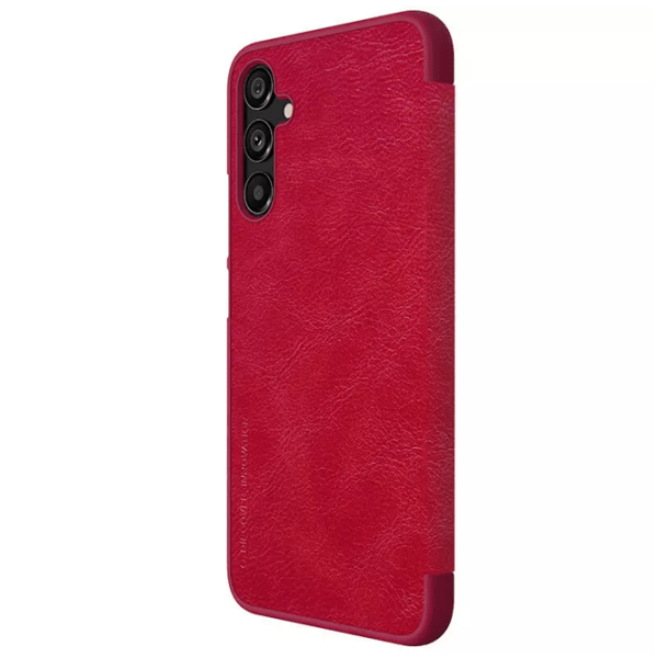Husă pentru smartphone Samsung Galaxy A34 (QIN) Red Nillkin, Piele, Flip Cover photo 2