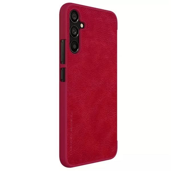 Husă pentru smartphone Samsung Galaxy A34 (QIN) Red Nillkin, Piele, Flip Cover photo 3