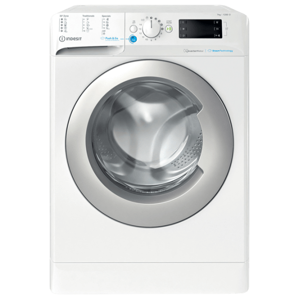 Mașină de spălat Indesit BWSE 71295X WSV EU White 7 kg, 1200 rpm, B photo 1