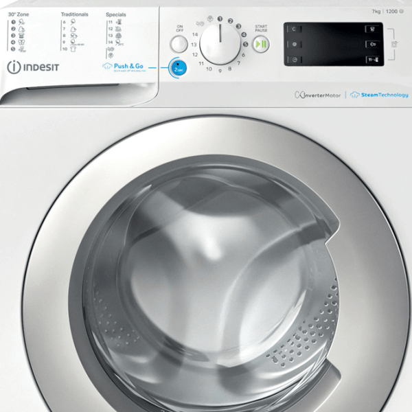Mașină de spălat Indesit BWSE 71295X WSV EU White 7 kg, 1200 rpm, B photo 2