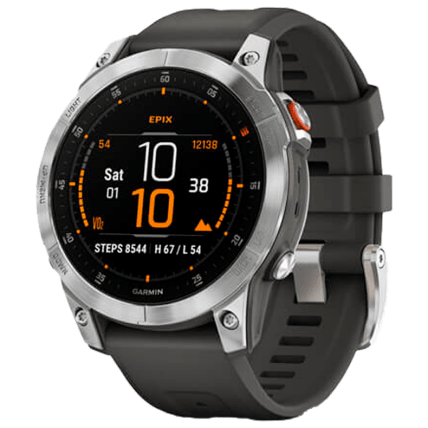 Умные часы Garmin Epix 2 Серебряный 1.3" | 47 мм | Нержавеющая сталь/Силикон
| 010-02582-010 photo 1