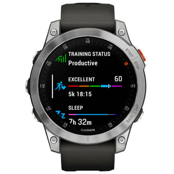 Умные часы Garmin Epix 2 Серебряный 1.3" | 47 мм | Нержавеющая сталь/Силикон
| 010-02582-010 photo 2
