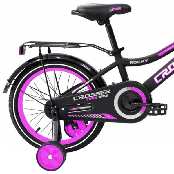 Bicicletă Crosser C13 16" 12" Blue Black Oțel / Pentru copii photo 2