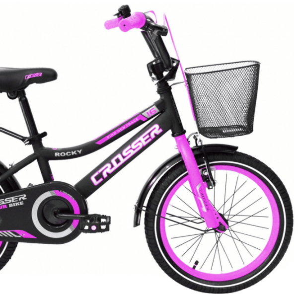 Bicicletă Crosser C13 16" 12" Blue Black Oțel / Pentru copii photo 3