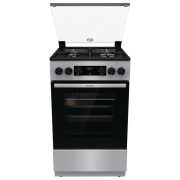 Aragaz Gorenje MEKS5121S Inox Tipul plitei: Pe gaz, 70 l, Tipul cuptorului: Electric