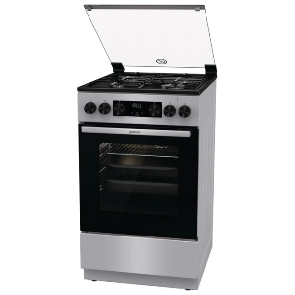 Aragaz Gorenje MEKS5121S Inox Tipul plitei: Pe gaz, 70 l, Tipul cuptorului: Electric photo 2