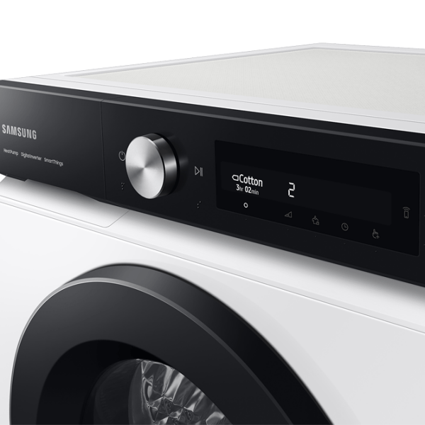 Mașină de uscat rufe Samsung Bespoke DV90BB5245AES7 White 9 kg, A+++ photo 9