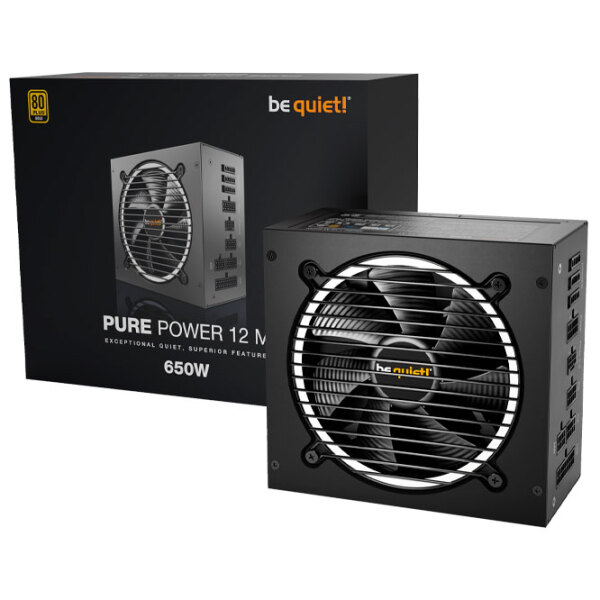 Sursă de alimentare Be quiet! PURE POWER 12 M 80+ Gold 650 W Black  photo 5