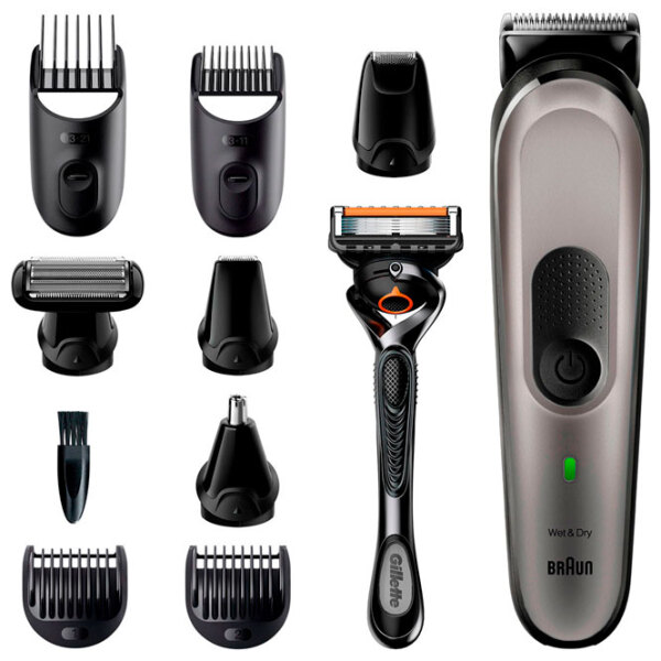 Trimmer facial Braun MGK7320 Silver  photo 2