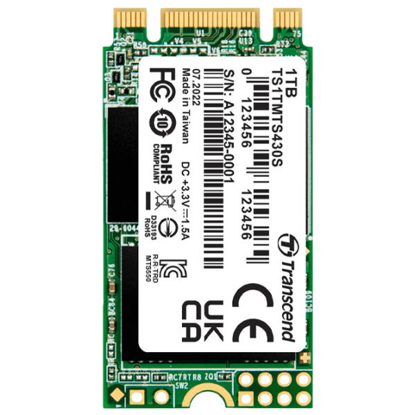 SSD Transcend TS1TMTS430S M.2 1 TB Viteza de citire: 560 MB/ s,
Viteza de inscriere: 520 MB/ s photo 2