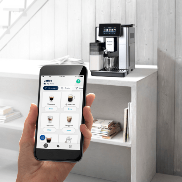 Aparat de cafea DeLonghi ECAM610.55SB Silver 1450 W, 2.2 l, Bloc termic photo 6
