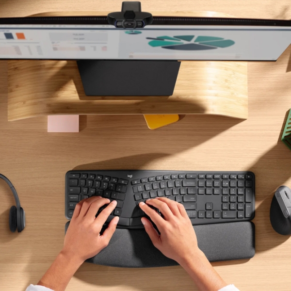 Клавиатура Logitech ERGO K860 Черный Для дома и офиса, Беспроводные photo 8
