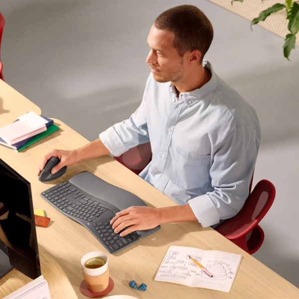 Клавиатура Logitech ERGO K860 Черный Для дома и офиса, Беспроводные photo 9