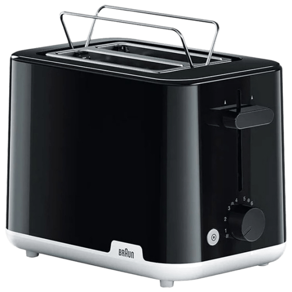 Toster Braun HT1010BK Black 900 W, Numărul de grade de prăjire: 8 photo 1