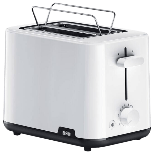 Toster Braun HT1010WH White 900 W, Numărul de grade de prăjire: 8 photo 1