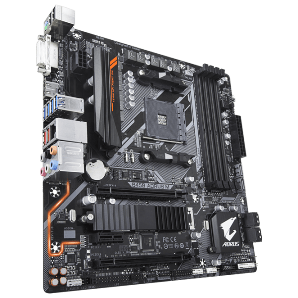 Placă de bază Gigabyte B450 AORUS M mATX  photo 2