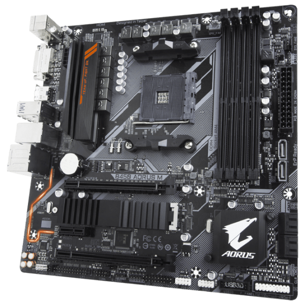Placă de bază Gigabyte B450 AORUS M mATX  photo 3