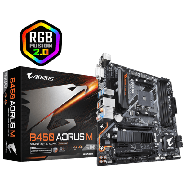 Placă de bază Gigabyte B450 AORUS M mATX  photo 6