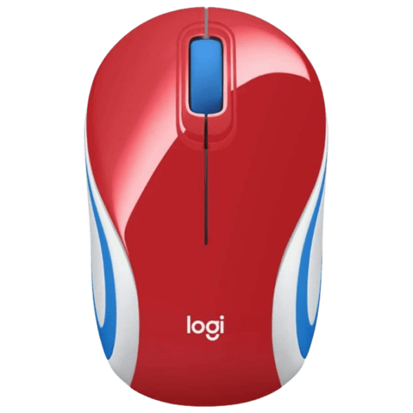 Мышь Logitech M187 Mini Красный Беспроводные, 1000 dpi photo 1