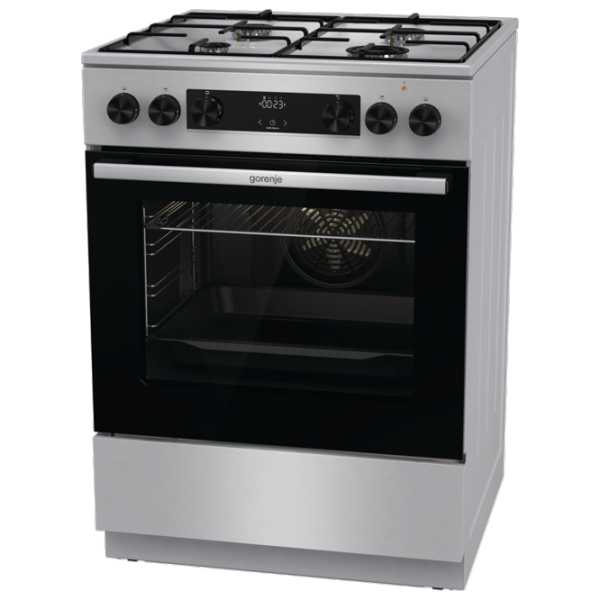Плита Gorenje GKS6C70XJ Нержавеющая сталь Тип плиты: Газовая, 71 л, Тип духовки: Электрическая photo 2