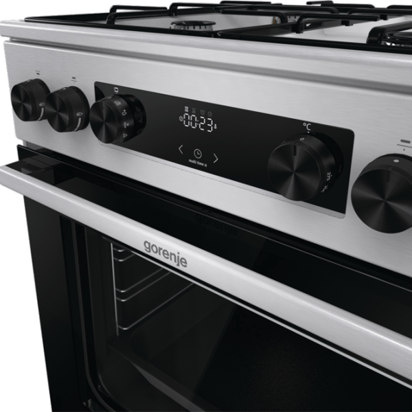 Плита Gorenje GKS6C70XJ Нержавеющая сталь Тип плиты: Газовая, 71 л, Тип духовки: Электрическая photo 7