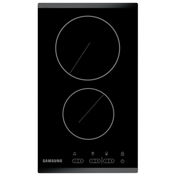 Plită încorporabilă cu inducție Samsung NZ32R1506BK/ WT Black Vitroceramică, 3000 W, Hi-light photo 1