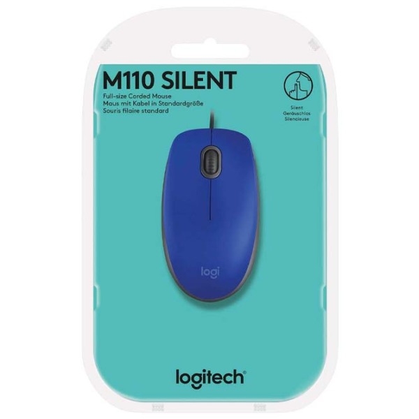 Мышь Logitech B110 Синий Проводная, 1000 dpi photo 5