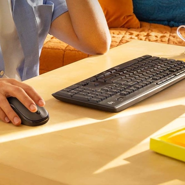 Tastatura & Mouse Logitech MK295 Black Home and Office, Fără fir photo 7