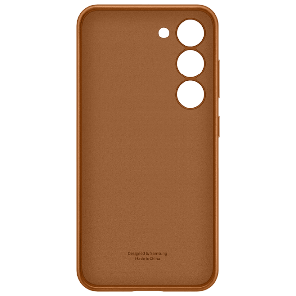 Husă pentru smartphone Samsung Galaxy S23 (EF-VS911) Camel Brown Samsung, Piele, Back photo 2