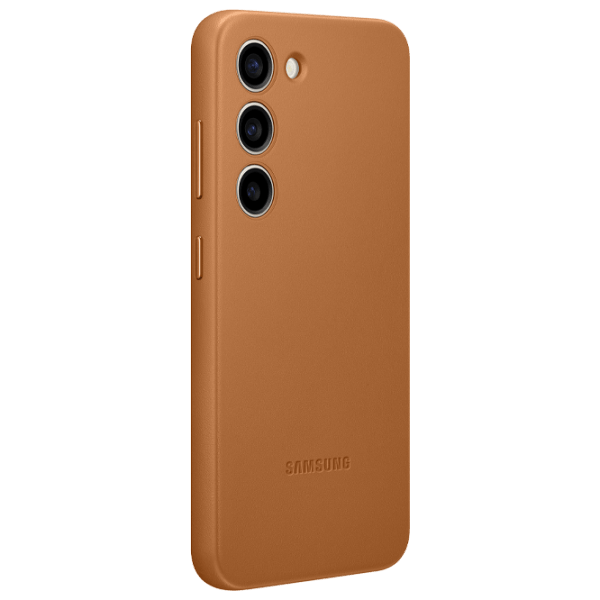 Husă pentru smartphone Samsung Galaxy S23 (EF-VS911) Camel Brown Samsung, Piele, Back photo 3