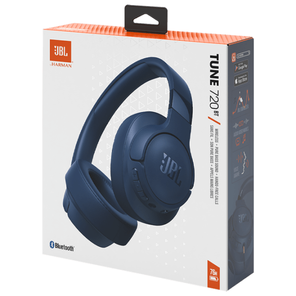 Căști JBL Tune 720BT Blue Fără fir + Cu fir / Personal / Over the ear photo 9