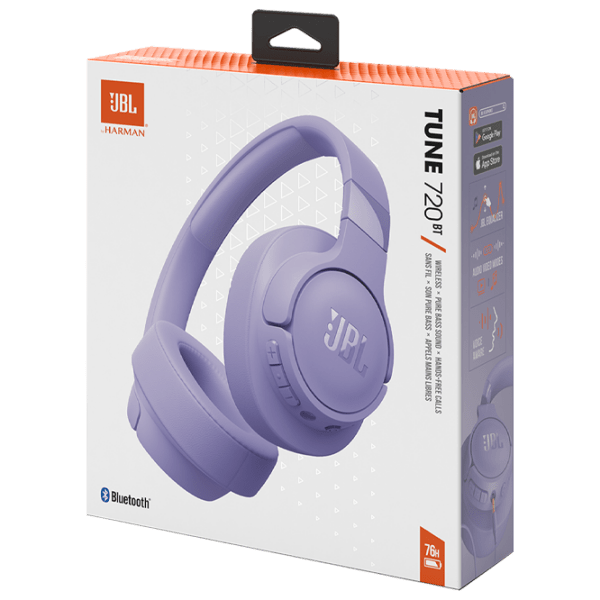 Căști JBL Tune 720BT Purple Fără fir + Cu fir / Personal / Over the ear photo 9