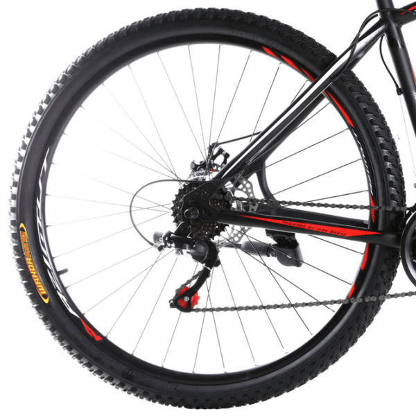 Bicicletă Azimut AZ 40D 29" 19" Black White Oțel / Pentru adulți photo 2