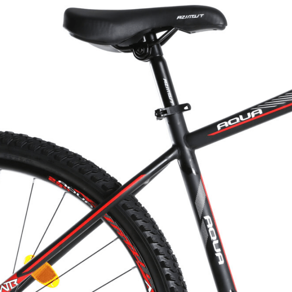 Bicicletă Azimut Aqua 27.5" 17" Black Red Oțel / Pentru adulți photo 3